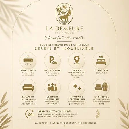 La Demeure Du Soleil T2 Cosy, Clim,wifi, Castillet 15 Min, Parking Facile Perpignan