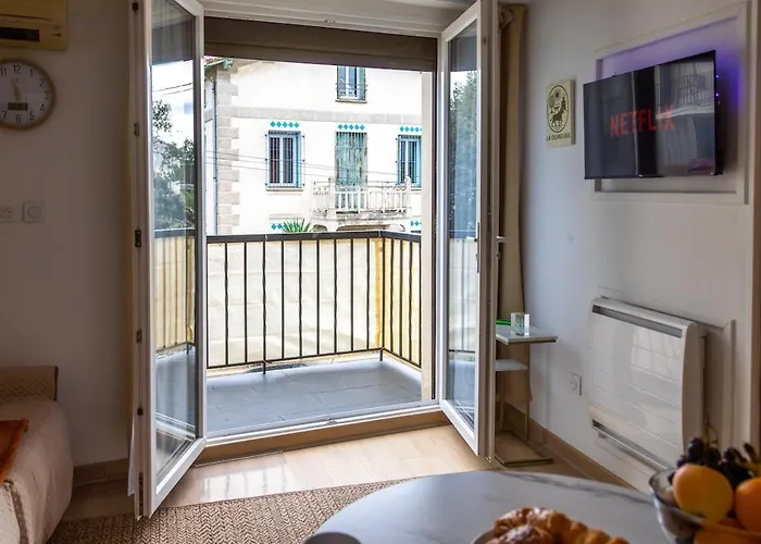 La Demeure Du Soleil T2 Cosy, Clim,wifi, Castillet 15 Min, Parking Facile Appartement *